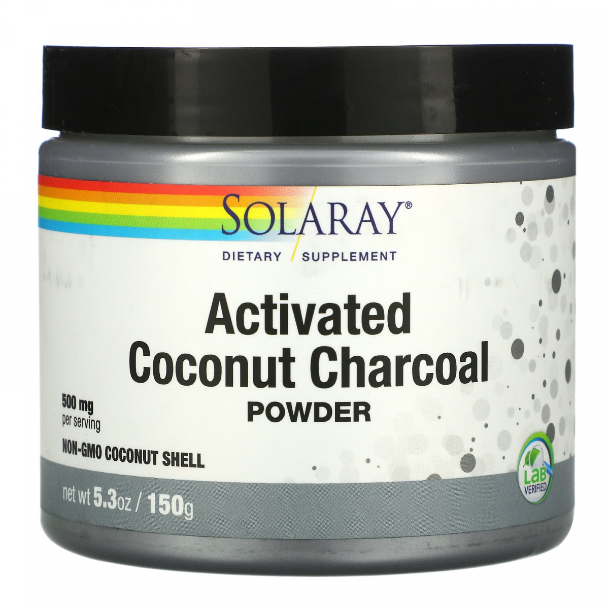 

Активированный уголь порошок Solaray (Activated Coconut Charcoal) 500 мг 75 г