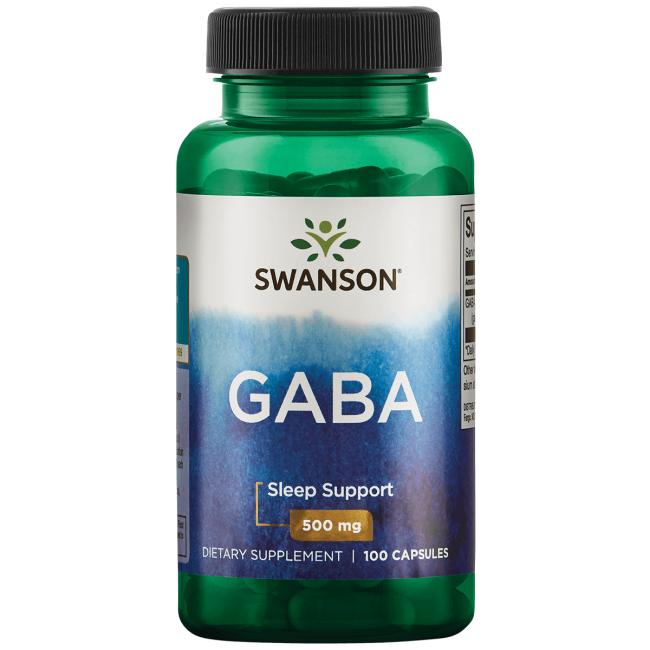 

Гамма-аминомасляная кислота, GABA, Swanson, 500 мг, 100 капсул