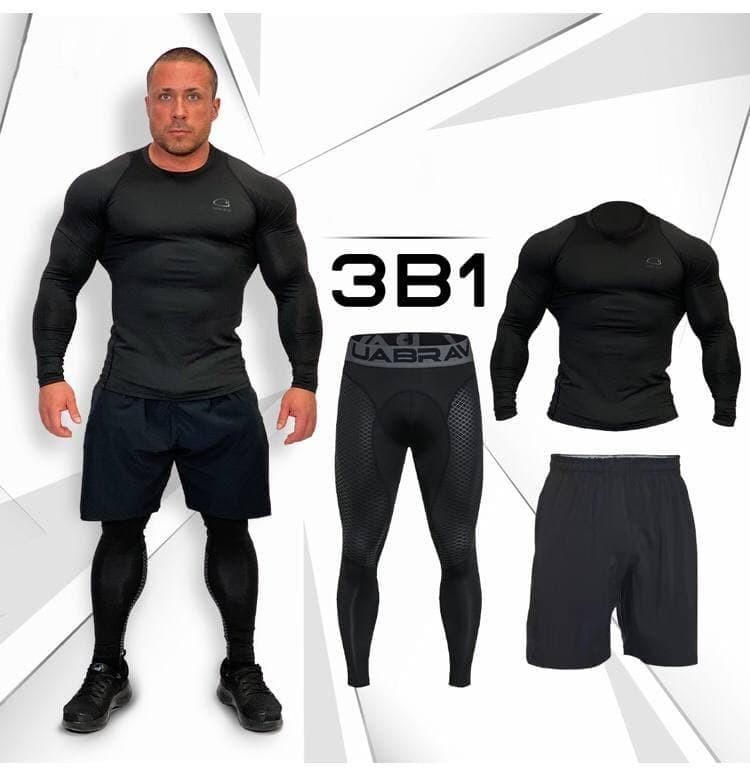 

Мужской спортивный комплект Overgym 3в1 Pro чёрный, Мужской спортивный комплект Overgym 3в1 Pro чёрный L