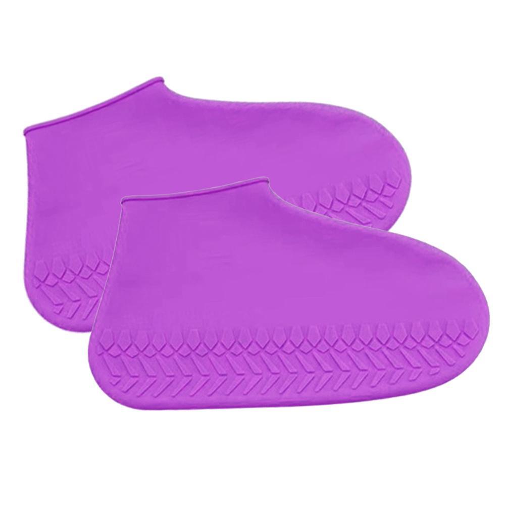 

Многоразовые бахилы-чехлы для обуви силиконовые от воды и грязи S Purple