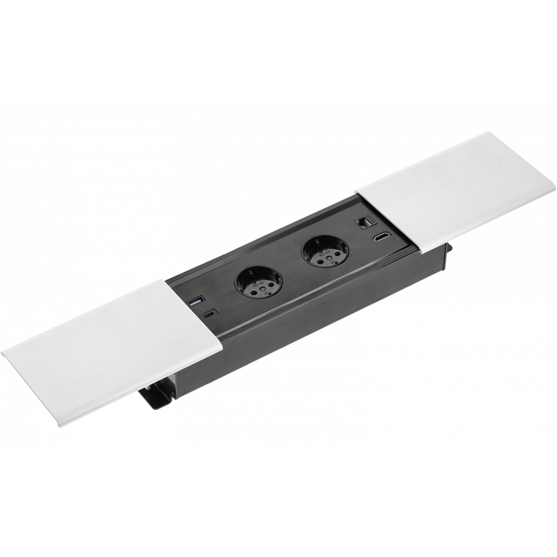 

Удлинитель PRESTINO 2 розетки SCHUKO + USB А+С + RJ45 + HDMI провод 1,5 м белый GTV (AE-PB2SPRES-10)