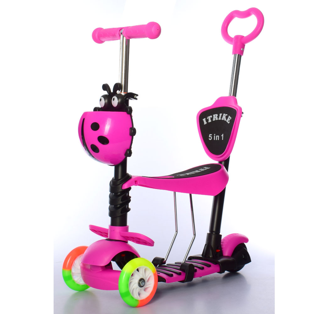 

Самокат iTrike MAXI JR 3-026-C-P розовый