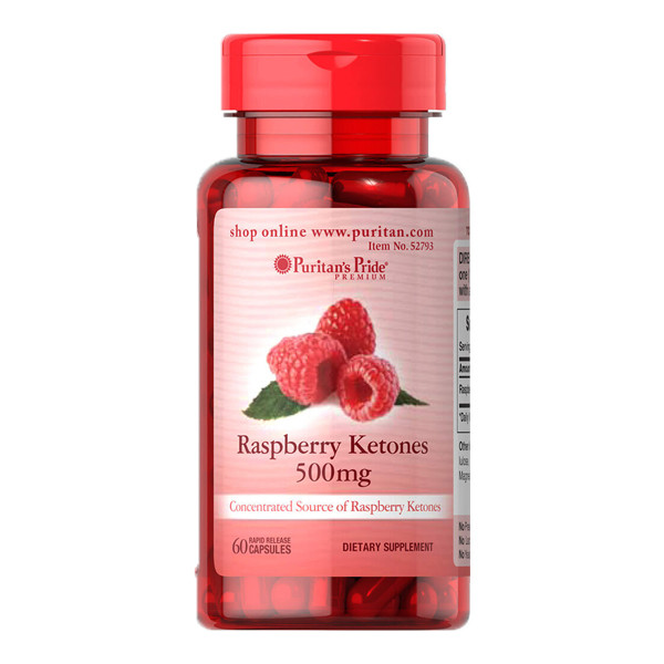 

Жиросжигатель Puritan's Pride Raspberry Ketones 500 мг 60 капсул