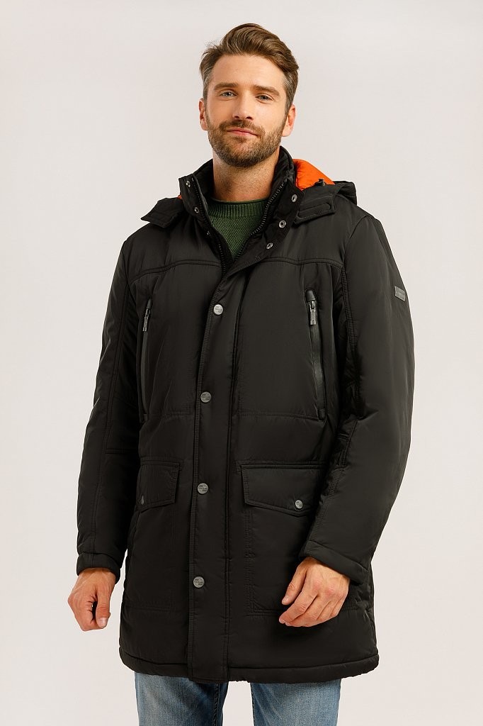 

Демисезонная мужская удлиненная куртка Finn Flare 19922012FW-200  Черная, Демисезонная мужская удлиненная куртка Finn Flare 19922012FW-200 L Черная