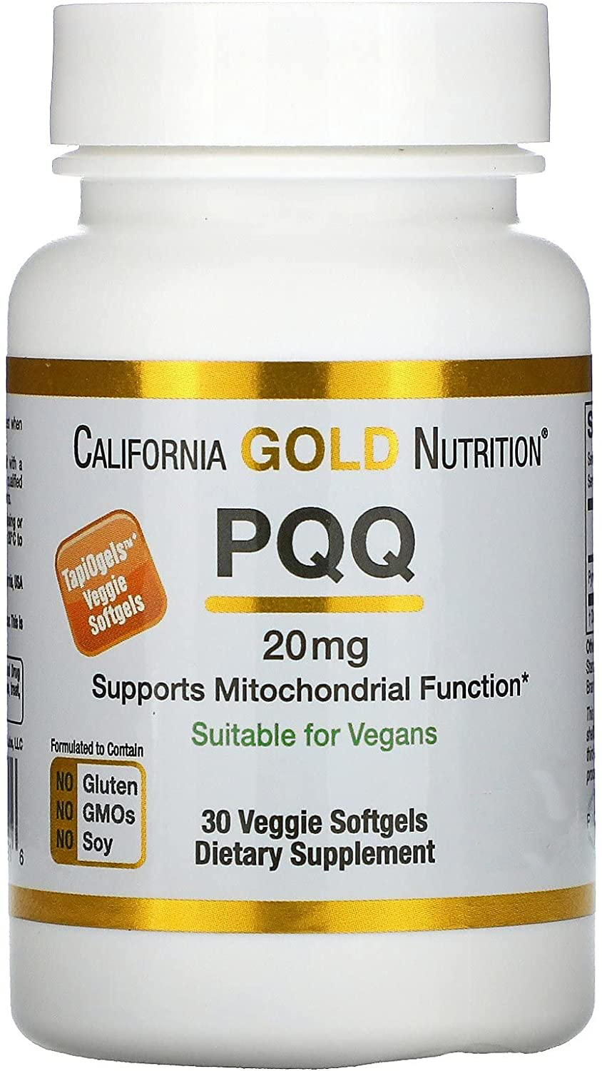

California Gold Nutrition PQQ 20 mg 30 капсул (4384304150)