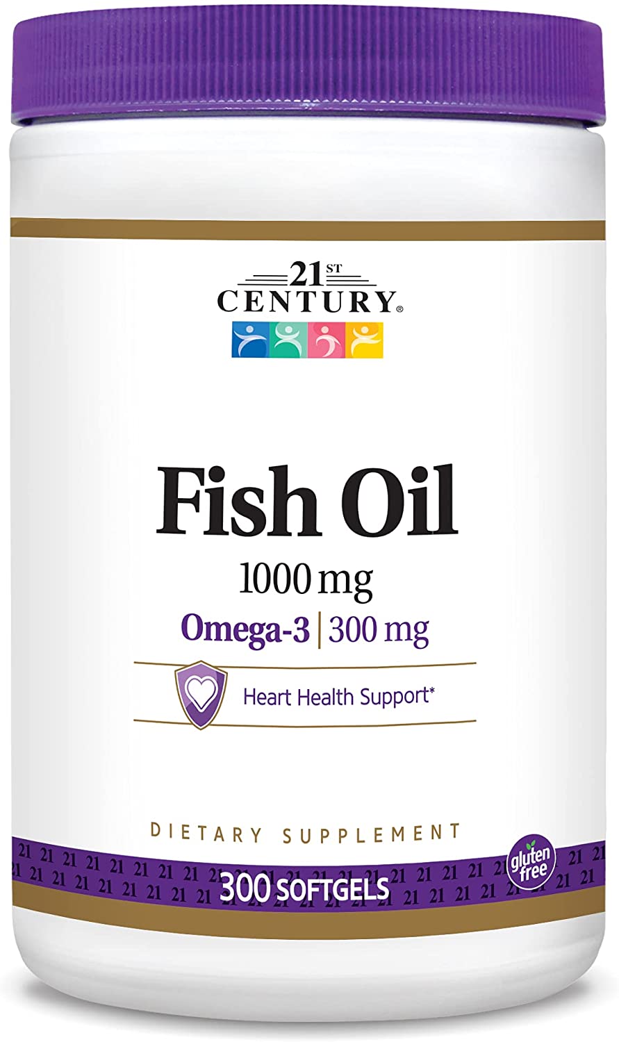 

21st Century Fish Oil 1000 mg 300 капсул (4384304157)