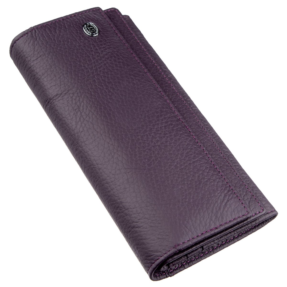 

Женский кожаный кошелек-визитница 10х18,5 см ST Leather Фиолетовый
