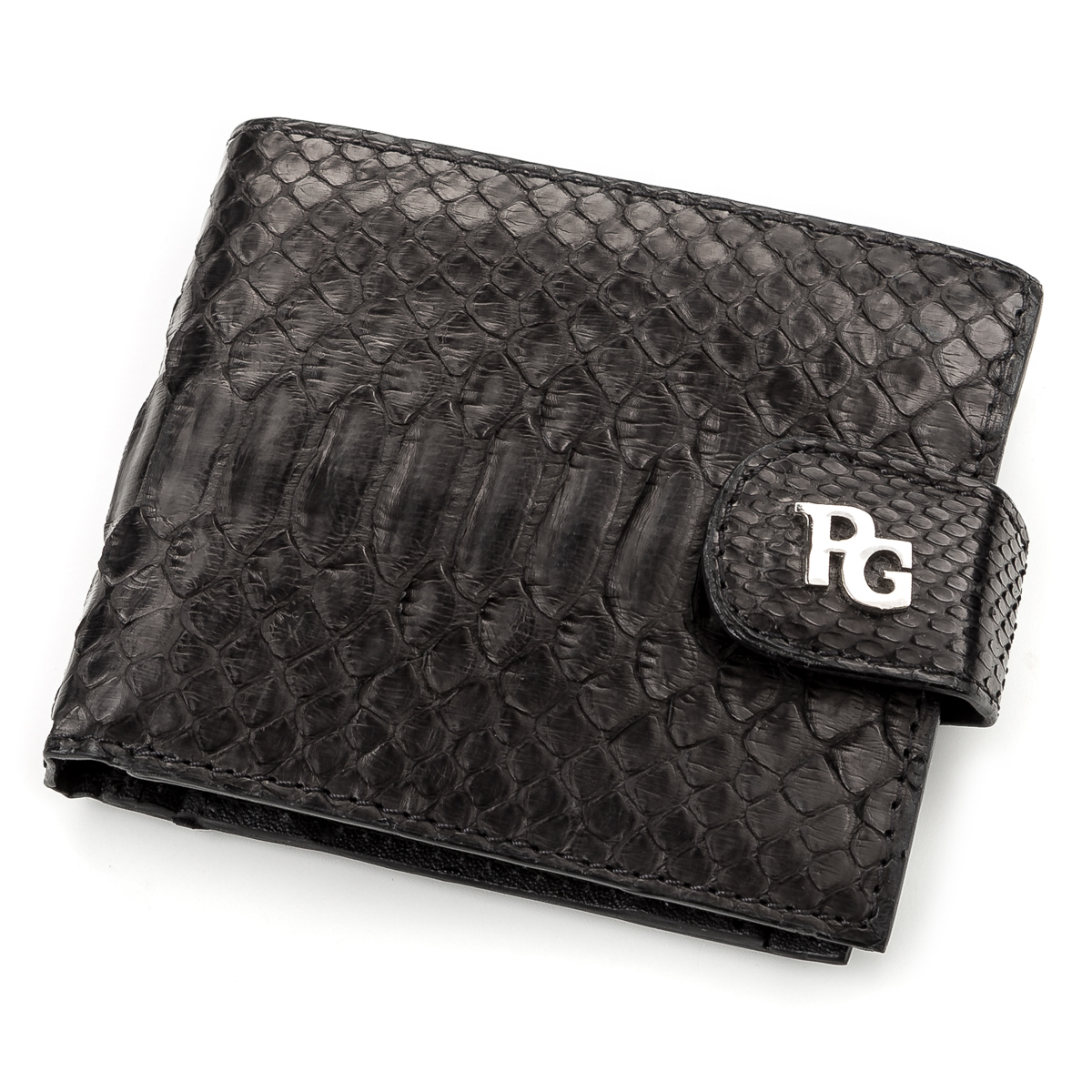 

Мужское кожаное портмоне 11,5х9 см SNAKE LEATHER Черный