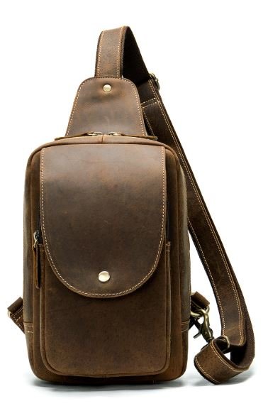 

Мужская кожаная сумка 16х25х7,5 см Vintage Коричневый