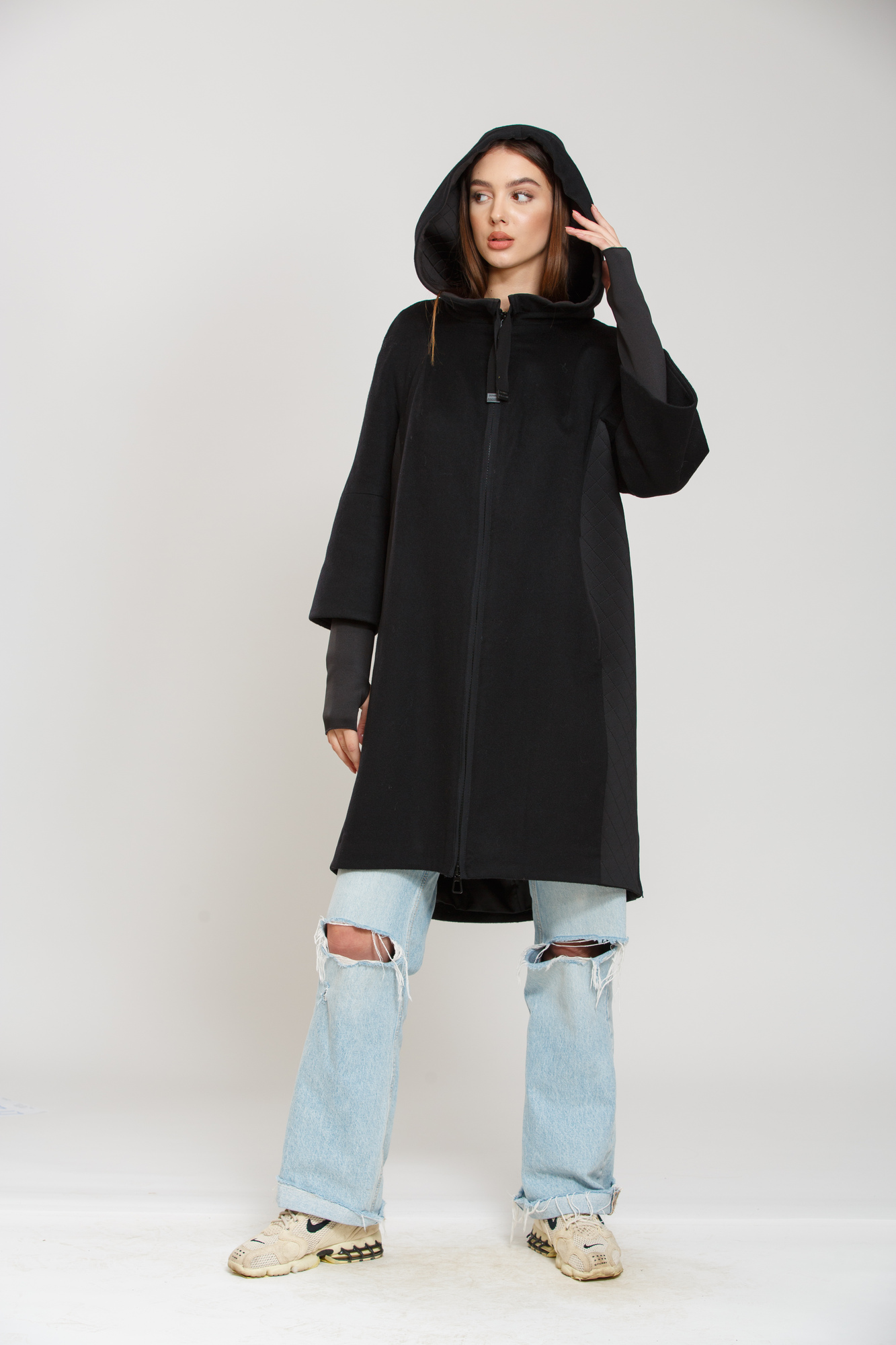 

Полупальто Donna Bacconi  Чёрный (21-04-K, Полупальто Donna Bacconi 44 Чёрный (21-04-K)