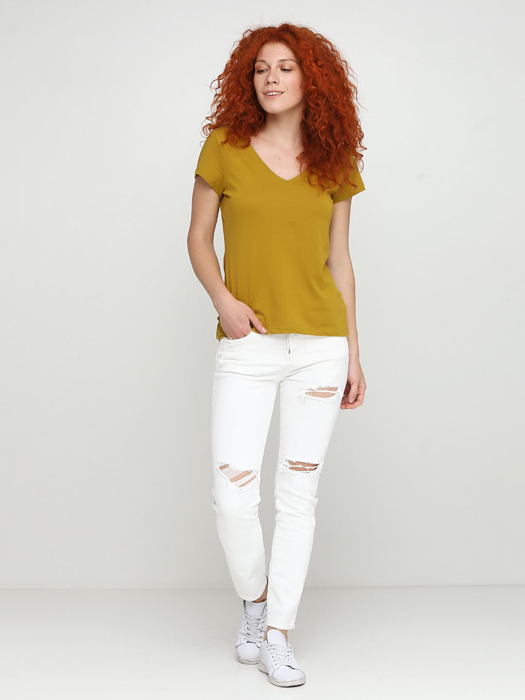 

Джинсы H&M 0561659-04  Белые, Джинсы H&M 0561659-04 34 Белые
