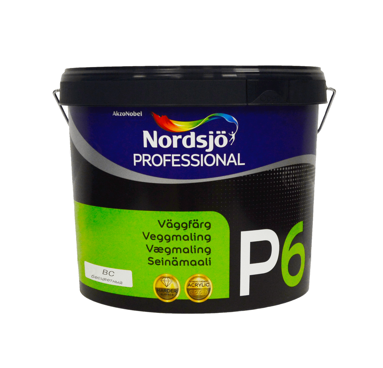 

Акриловая краска Sadolin Professional P6 для стен и потолка, бесцветная, BC, 2.33 л