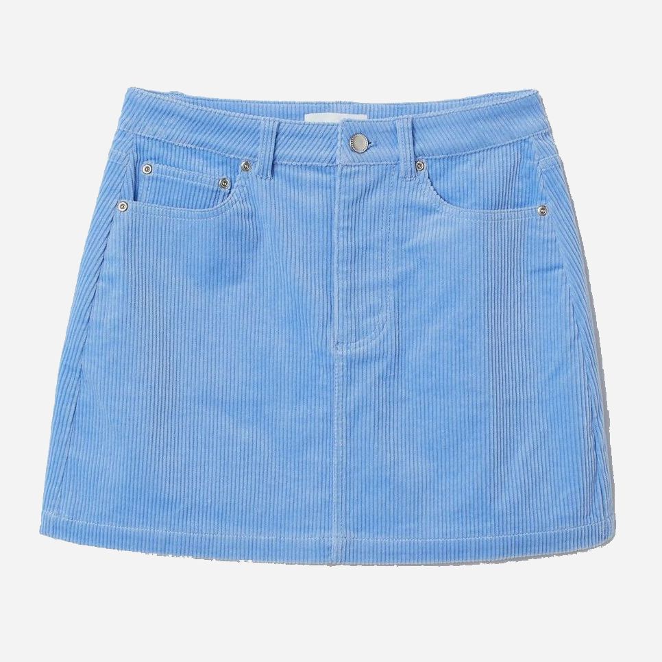

Юбка вельветовая H&M 0650682  Голубая, Юбка вельветовая H&M 0650682 42 Голубая