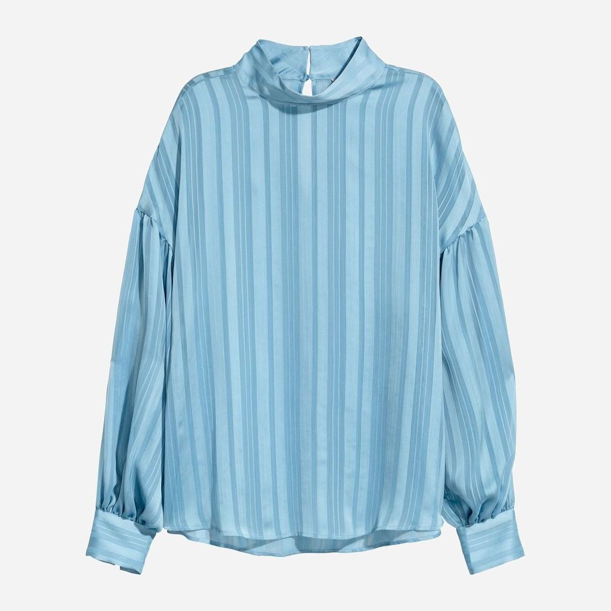 

Блузка H&M 0538275-01  Голубая, Блузка H&M 0538275-01 46 Голубая