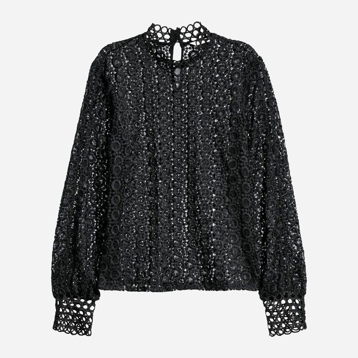 

Блузка H&M 0596119-01  Черная с белым, Блузка H&M 0596119-01 34 Черная с белым