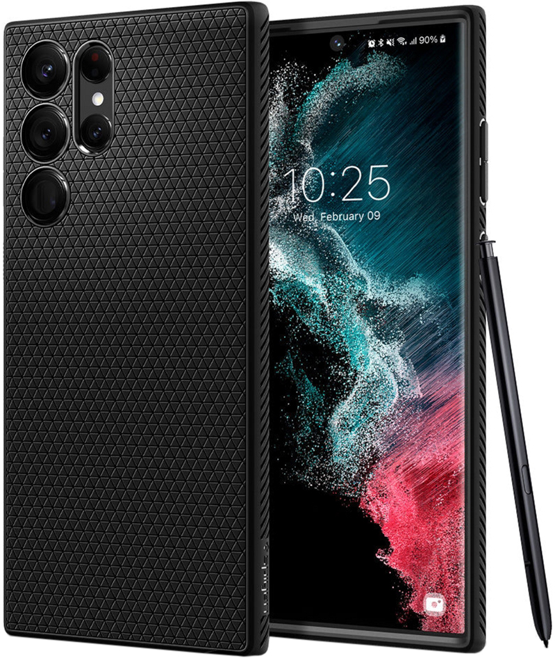 

Панель Spigen Liquid Air для Samsung Galaxy S22 Ultra Matte Black