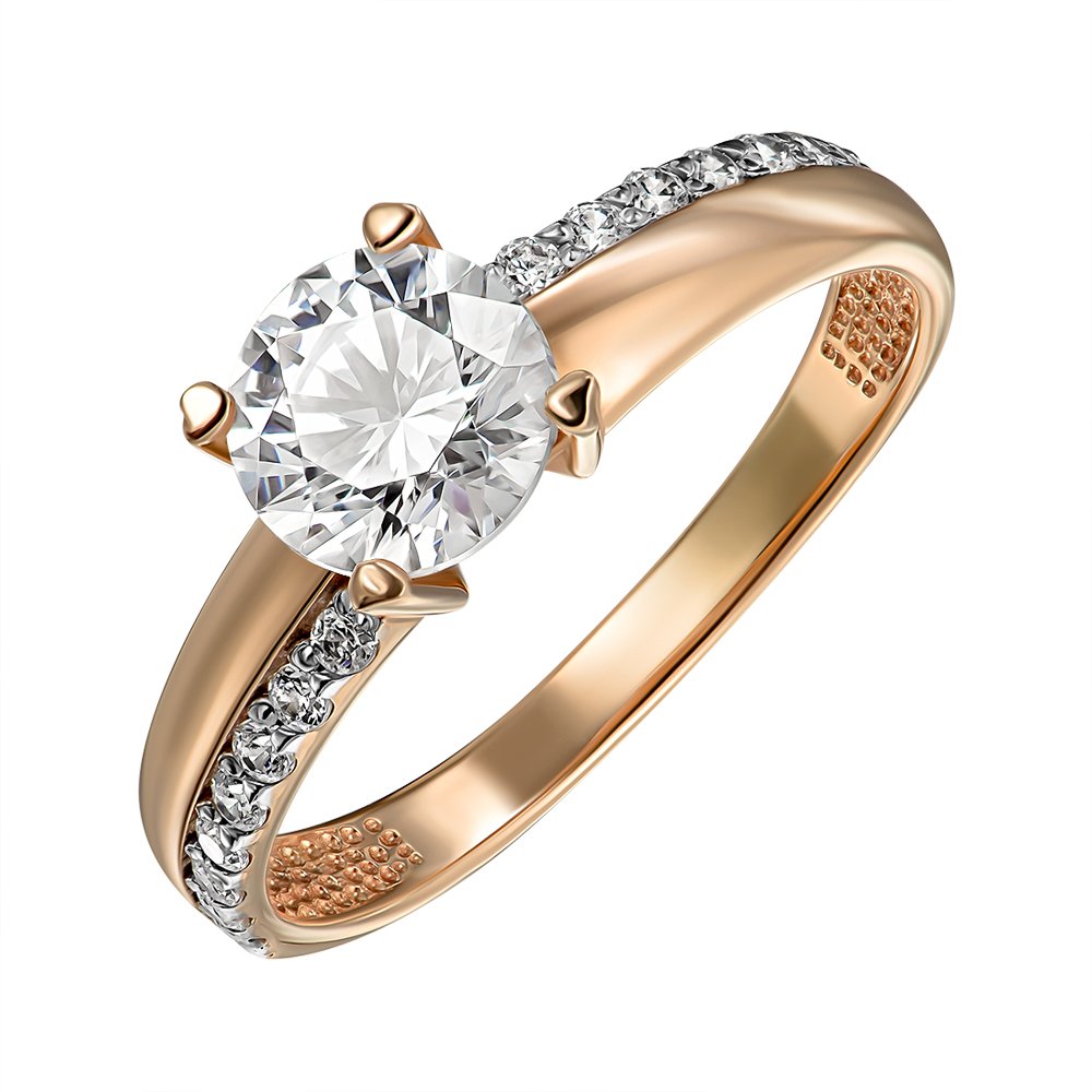 

Кольцо из красного золота с фианитами S Zirconia 000143505 17 размера