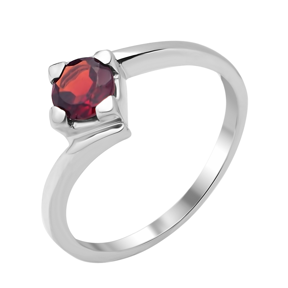 

Серебряное кольцо с гранатом 000117803 17.5 размера