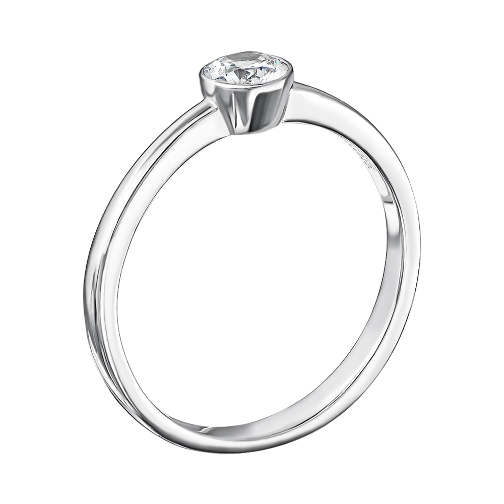 

Серебряное кольцо с фианитом S Zirconia 000127969 17.5 размера