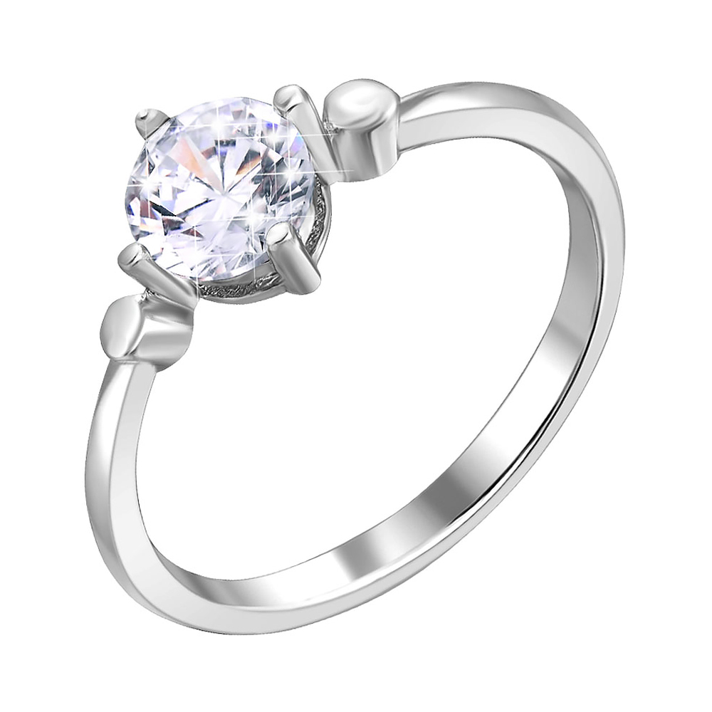 

Серебряное кольцо с цирконием 000116357 16 размера