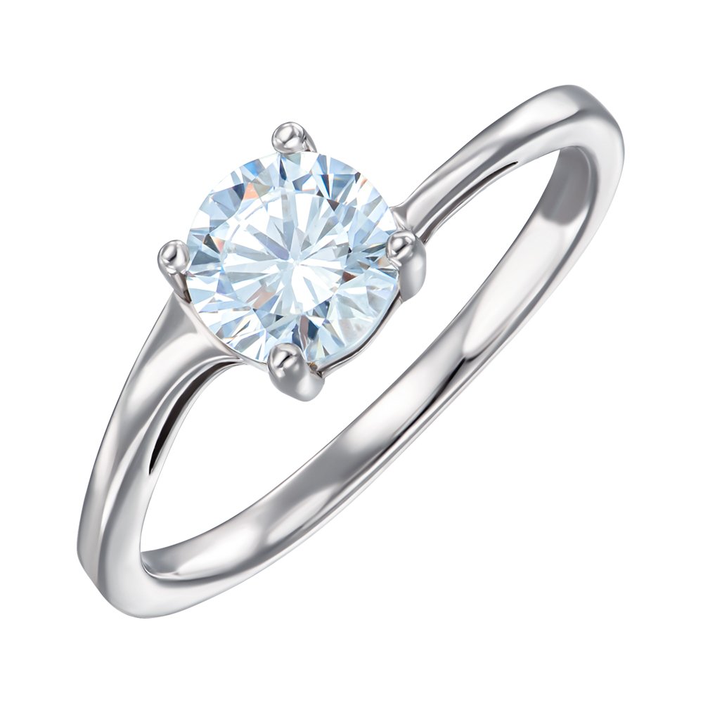 

Кольцо из серебра с фианитом 000151544 16 размера