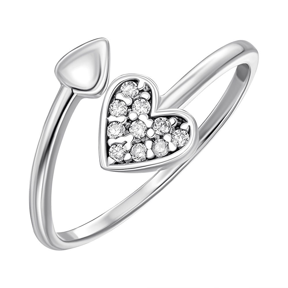 

Кольцо из серебра с фианитами 000122556 17 размера