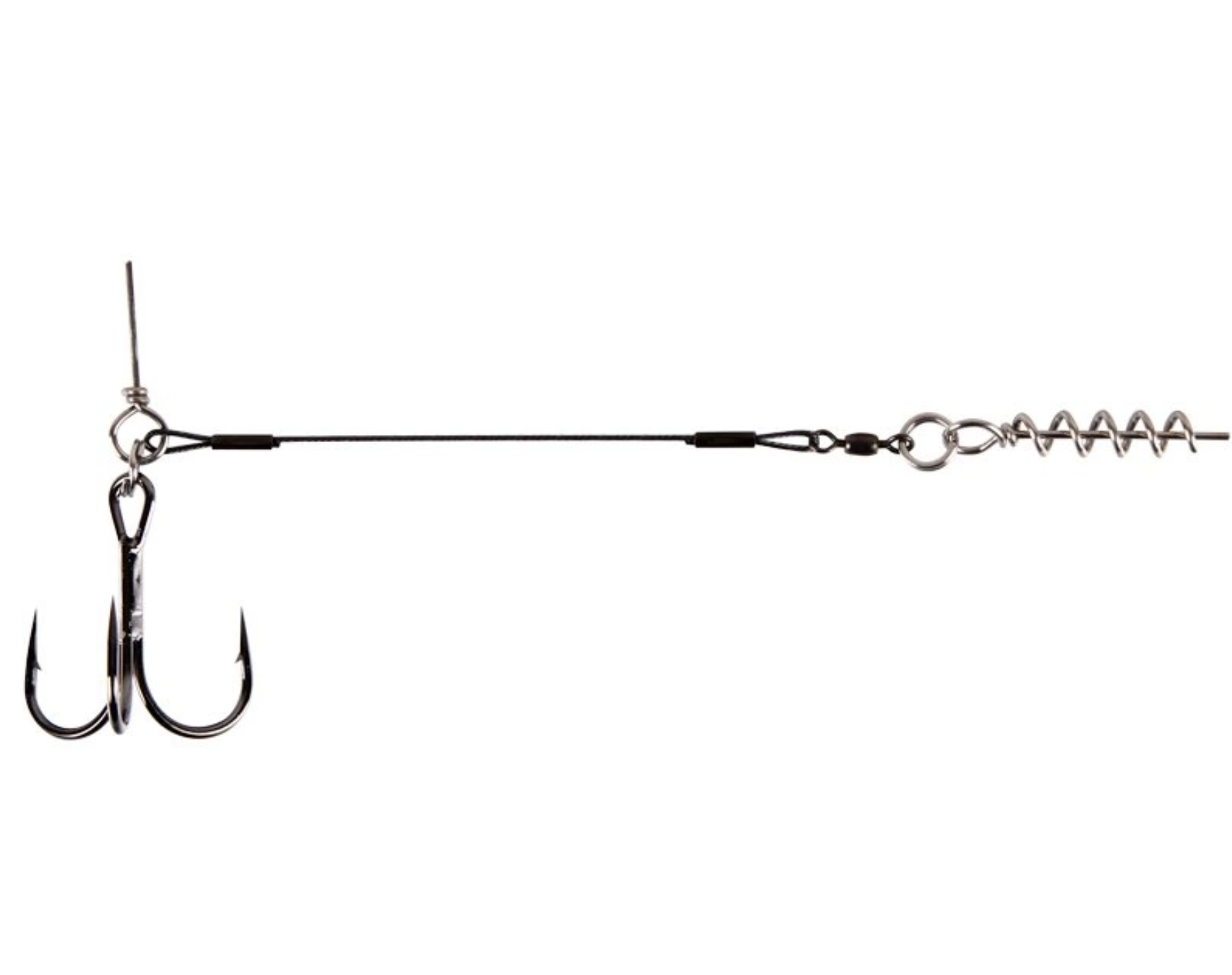 

Оснастка для силикона BFT Shallow Stinger Rig S, Titanium 50lb/22кг Owner №1/0 - 1шт. (125708)