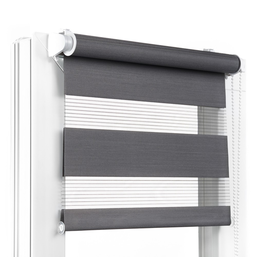 

Ролета День Ночь TyulPan 67.5x170 см Темно-серый с направляющими струнами