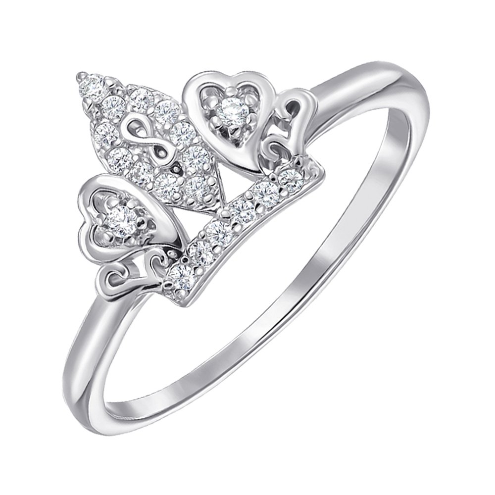 

Серебряное кольцо с фианитами 000151937 16 размера