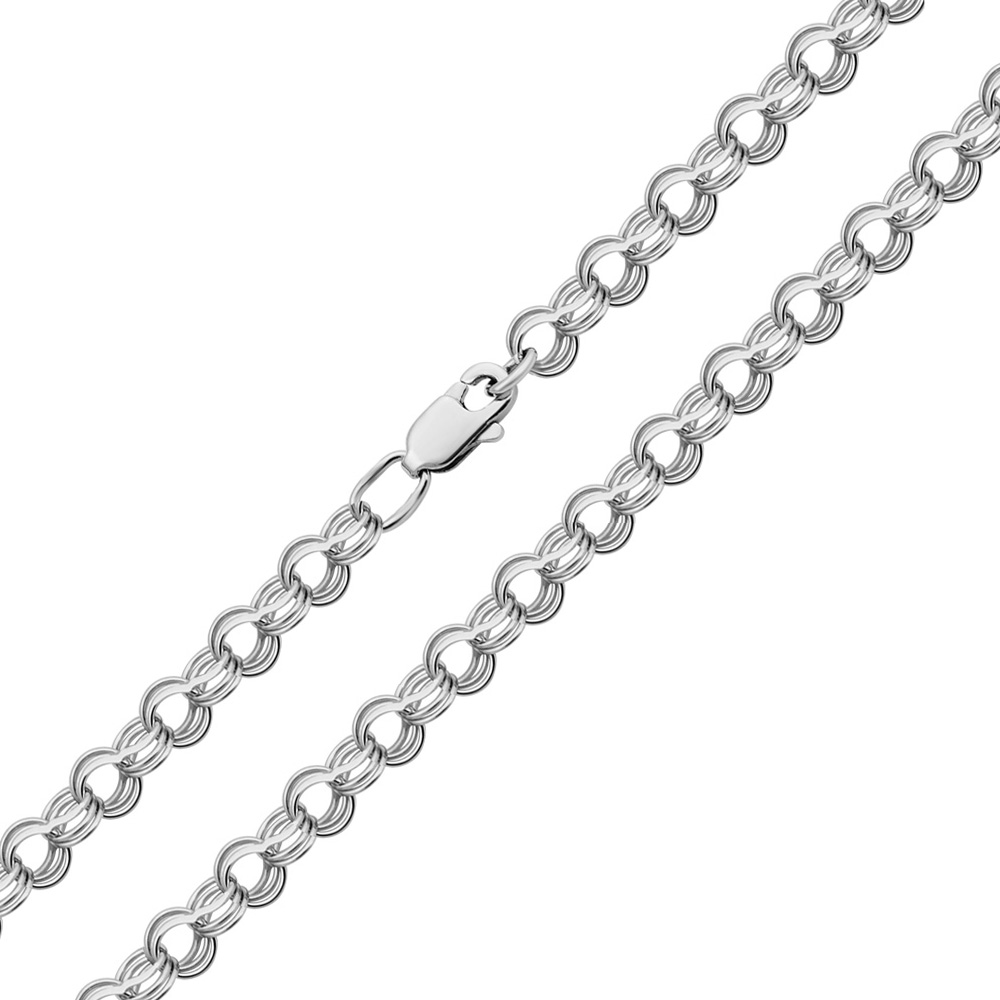 

Серебряная цепочка в плетении бисмарк 000126075 45 размера