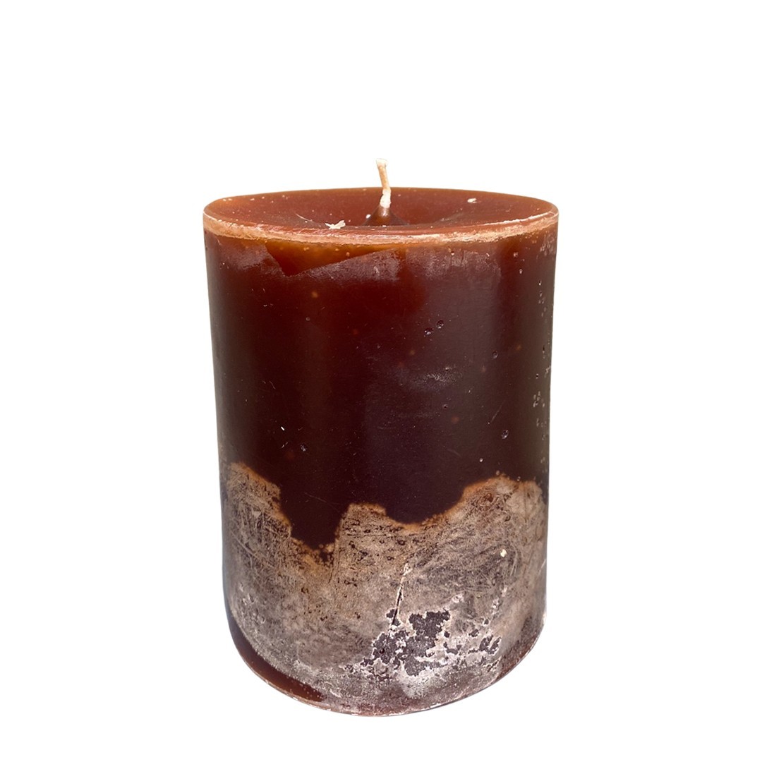 

Свеча Decocandle h 15 d 10 парафин коралловый