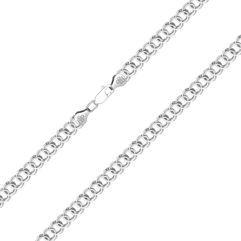 

Серебряная цепь 9 мм 000148327 55 размера
