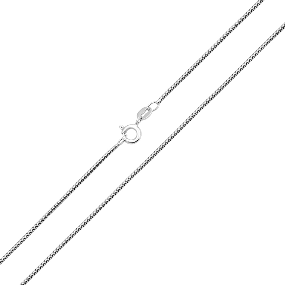 

Серебряная цепочка в плетении снейк, 1,3мм 000132666 50 размера