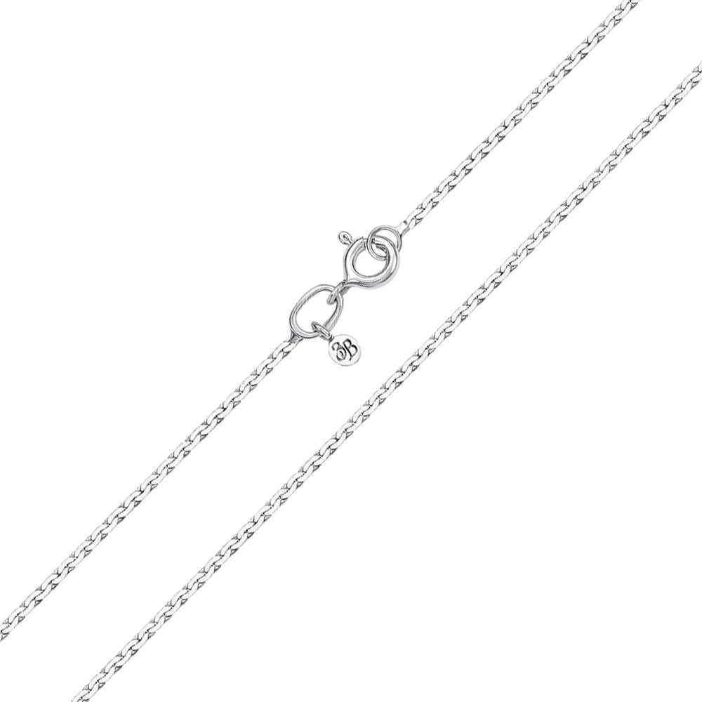 

Серебряная цепочка в якорном плетении, 1,25 мм 000118305 35 размера