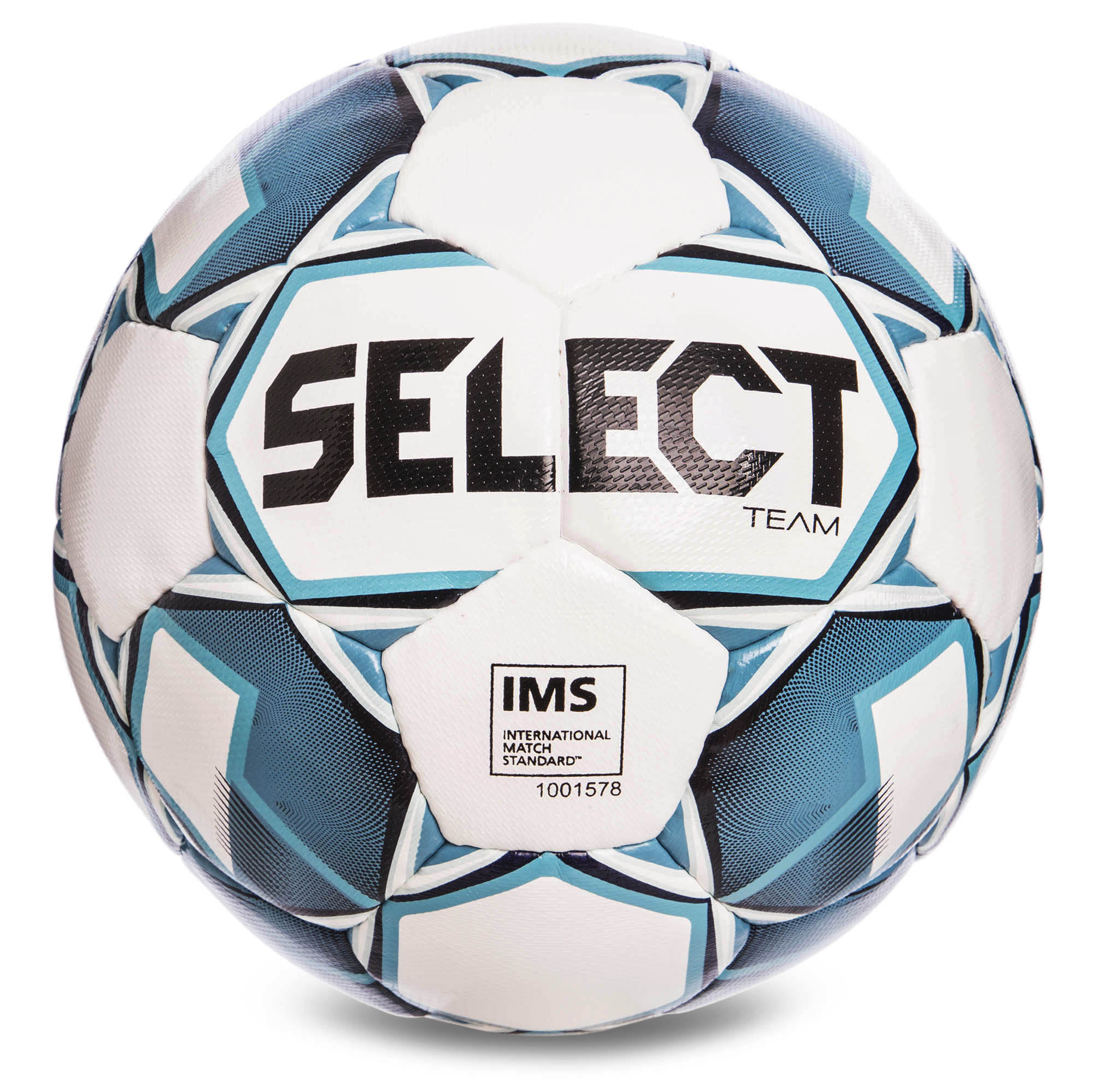 

Мяч футбольный SELECT TEAM IMS №5 белый-голубой