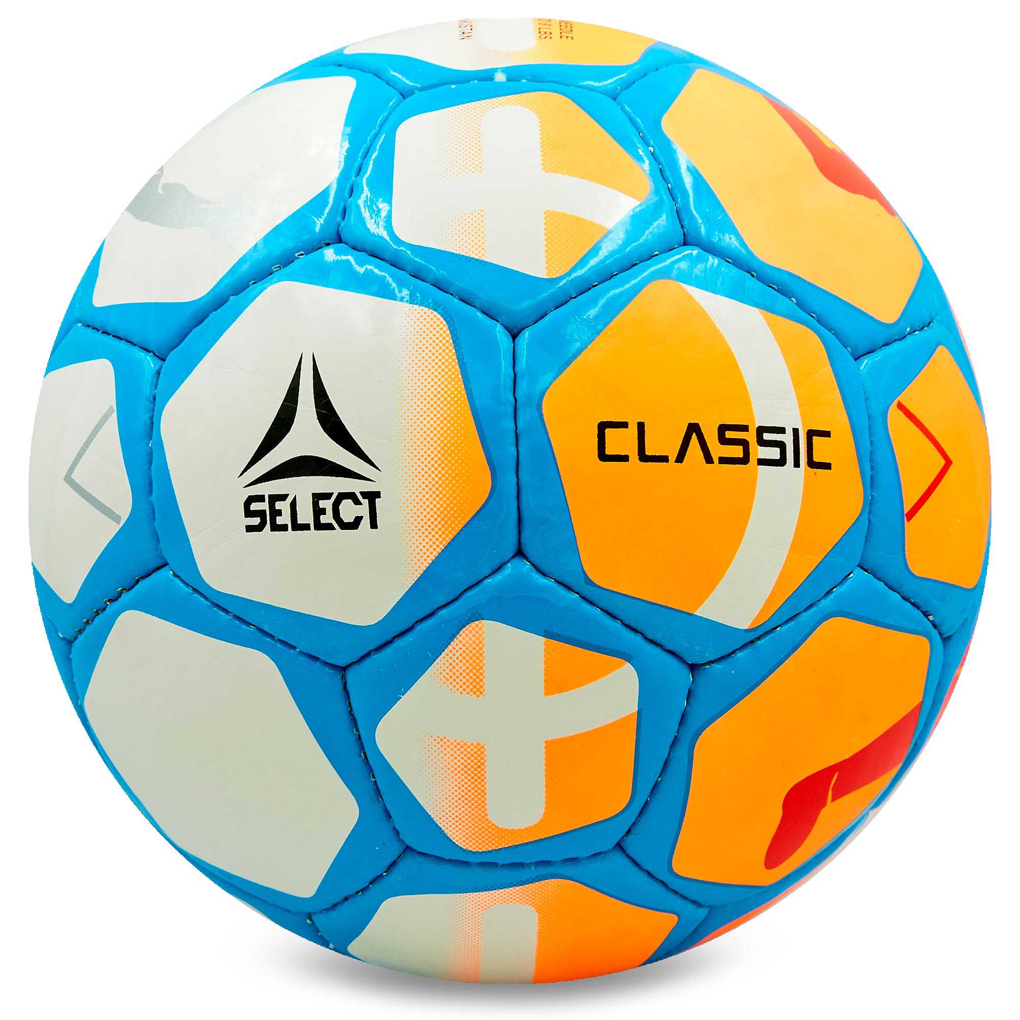 

Мяч футбольный ST CLASSIC ST-8161 №5 PU белый-оранжевый-голубой