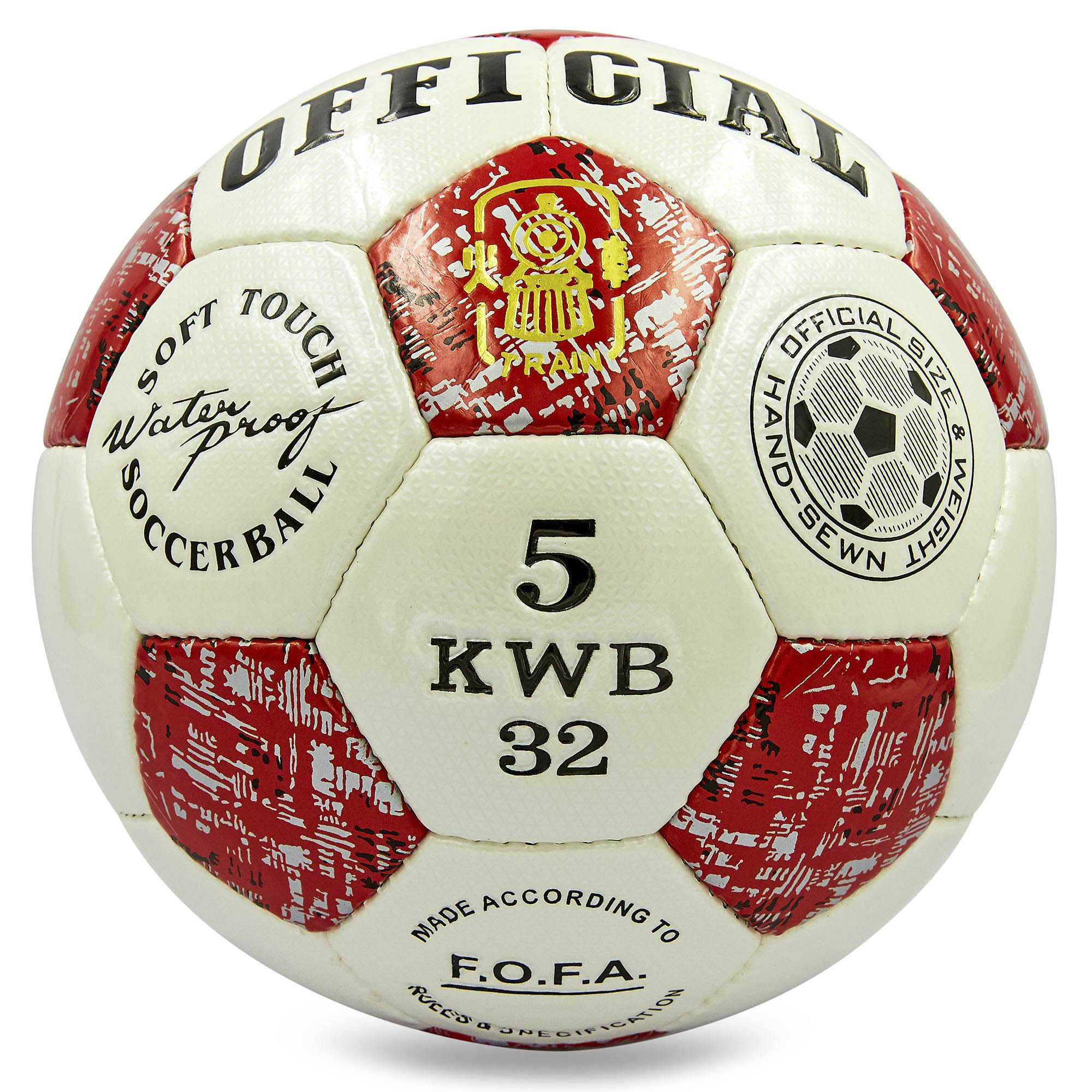 

Мяч футбольный OFFICIAL BALLONSTAR FB-0172-3 №5 PU красный