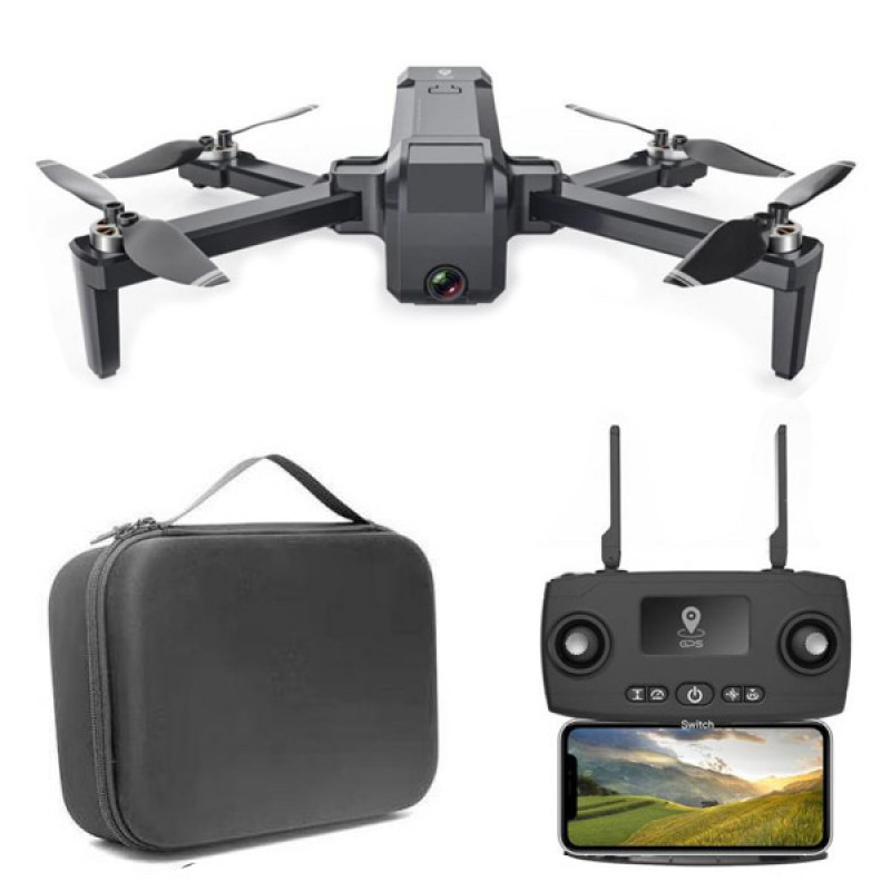 

Квадрокоптер SJRC HS107 Pro − дрон з GPS, 2 камери, FPV, БК мотори, до 1000 м, до 23 хв. + кейс
