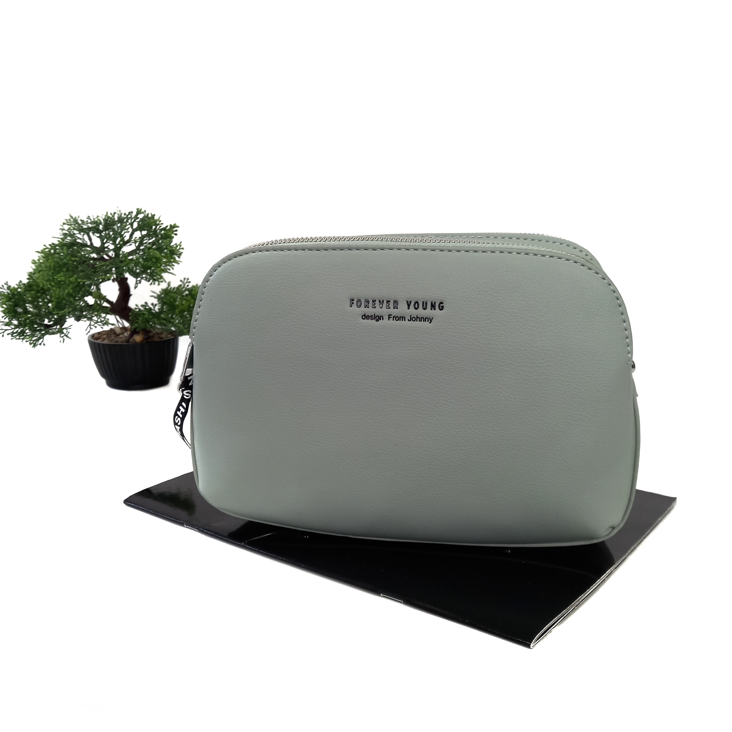 

Женская сумка через плечо кросс-боди искусственная кожа JOHNY мятный LX-7154 l.green