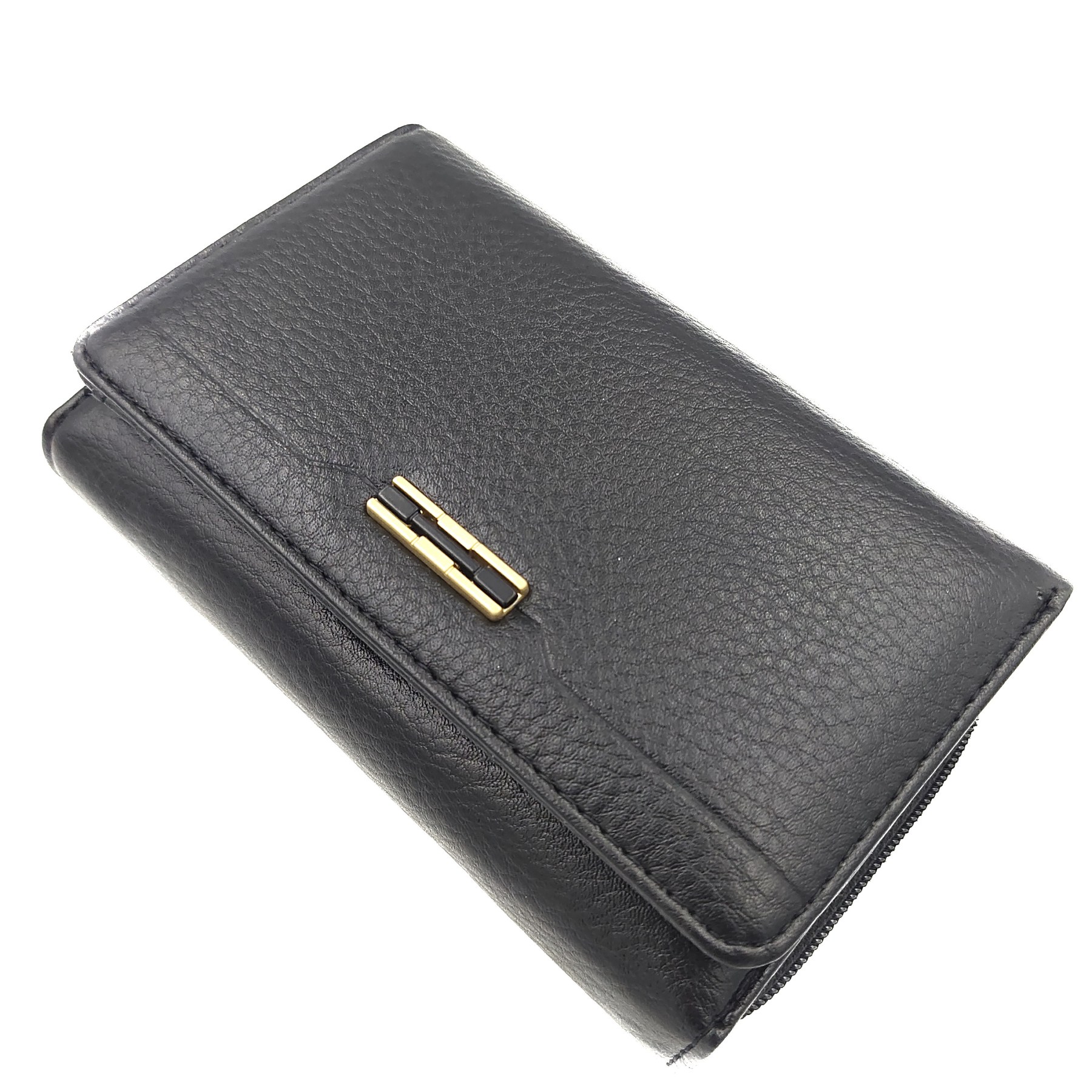 

Женский средний кошелек искусственная кожа Saralyn черный C-631-5B black