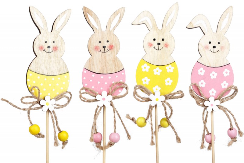 

Декоративный пасхальный стик BonaDi Зайчик 781-958, 12шт. 24см (MR44247)