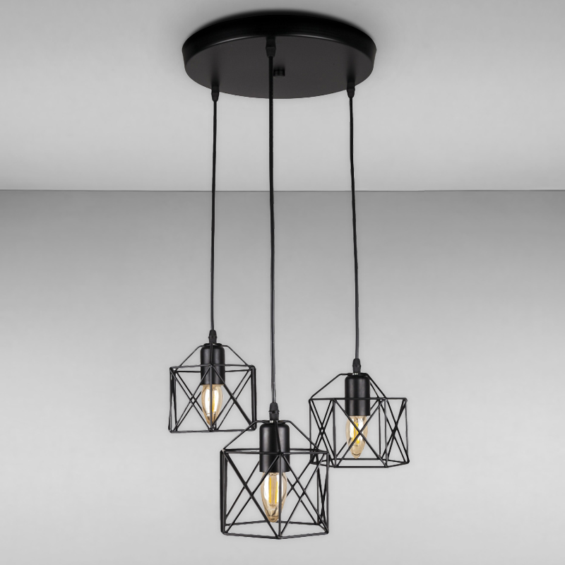 

Светильник подвесной Light House LS-17162F-3 BK (300) черный