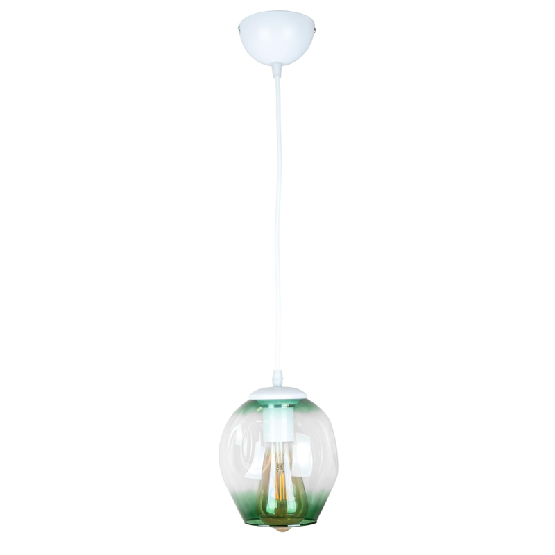 

Люстра подвесная Light House LS-17191F-1 WH+GR белый + зеленый