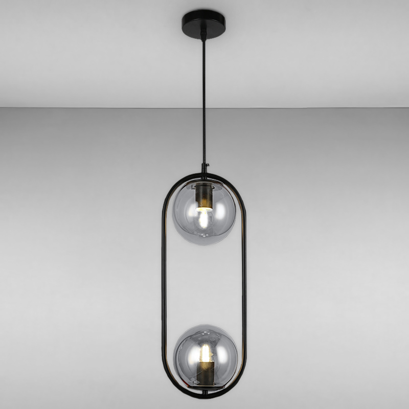 

Люстра подвесная Light House LS-17189-2 BK+CL черный