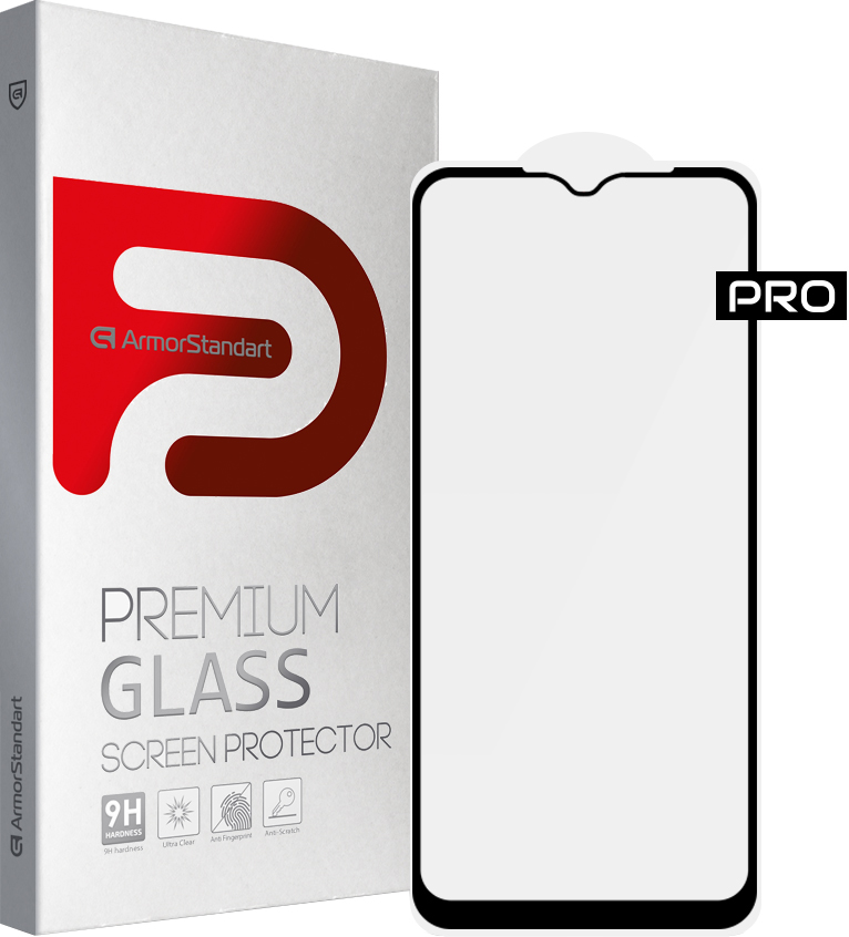 

Защитное стекло ArmorStandart Pro для Vivo Y21 Black