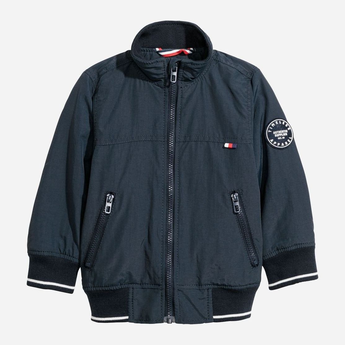 

Ветровка H&M 620944b49 170 см Темно-синяя