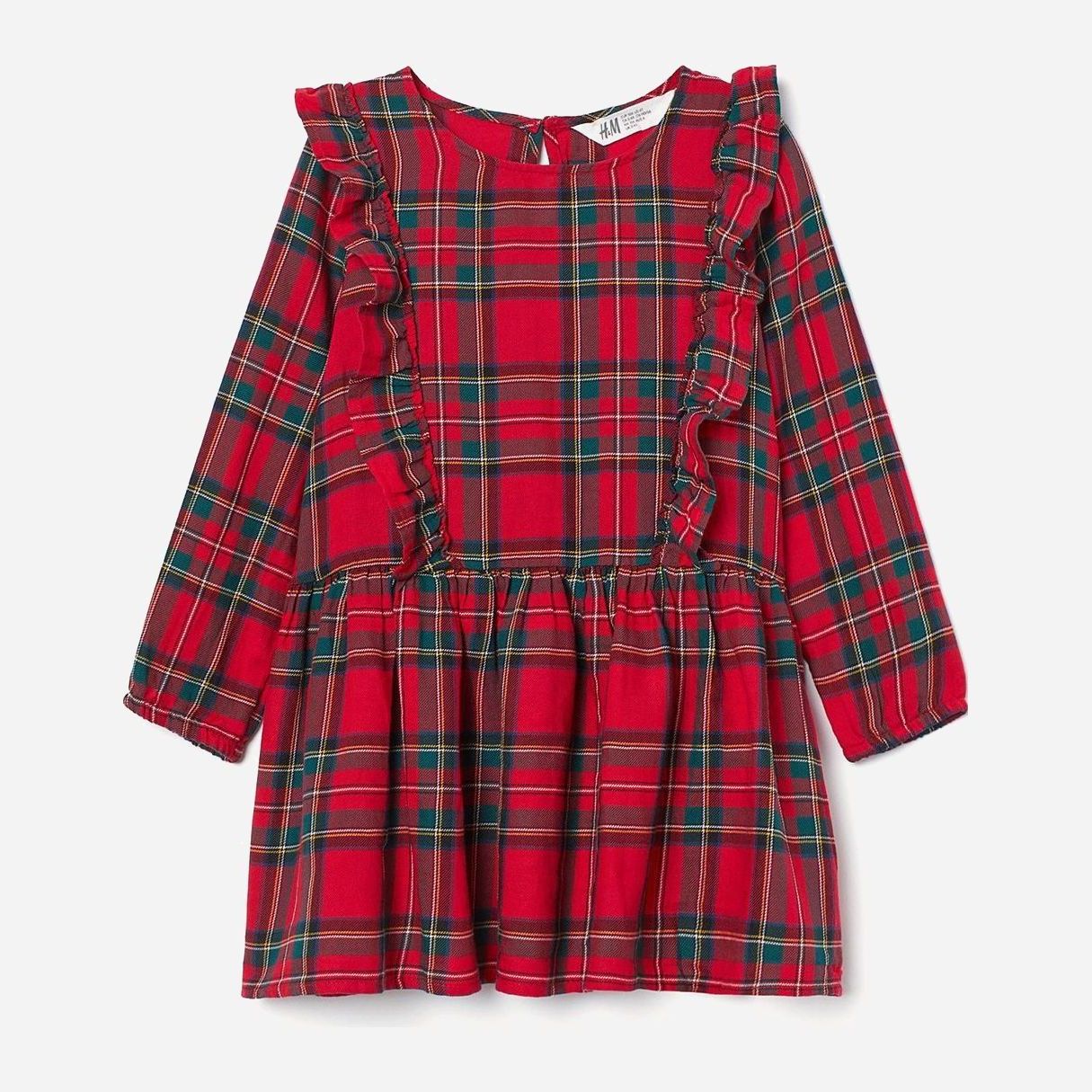 

Платье с длинными рукавами H&M 88662801b50 104 см Красное