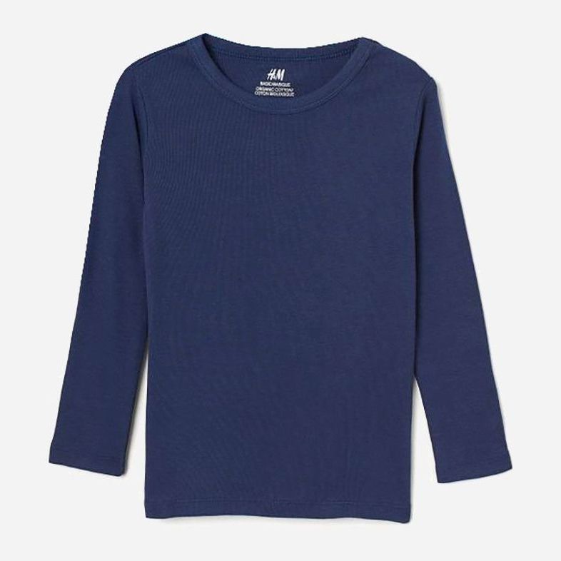 

Футболка с длинными рукавами H&M 493836b50 110-116 см Темно-синяя