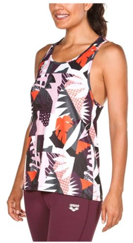 

Спортивная майка Arena W-Gym-Tank-Top-Cross-Back-001591-220 L Черная с красным