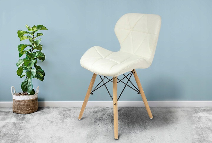 

Крісло JUMI Scandinavian Design (эко-кожа) White